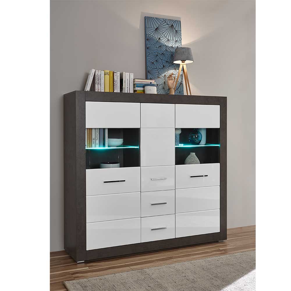 Wohnzimmer Schrank Set modern - Istensa I (zweiteilig)