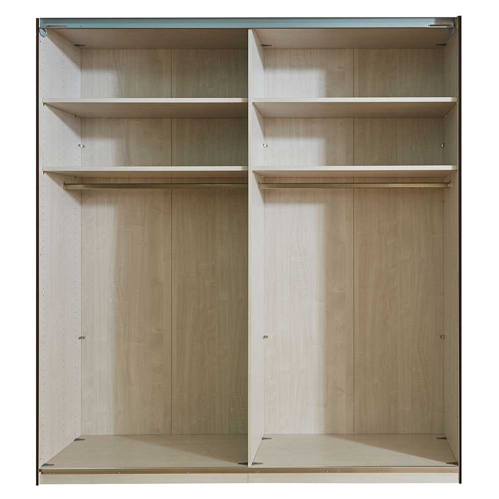 2-türiger Schwebetüren Kleiderschrank 200cm breit - Crascanu