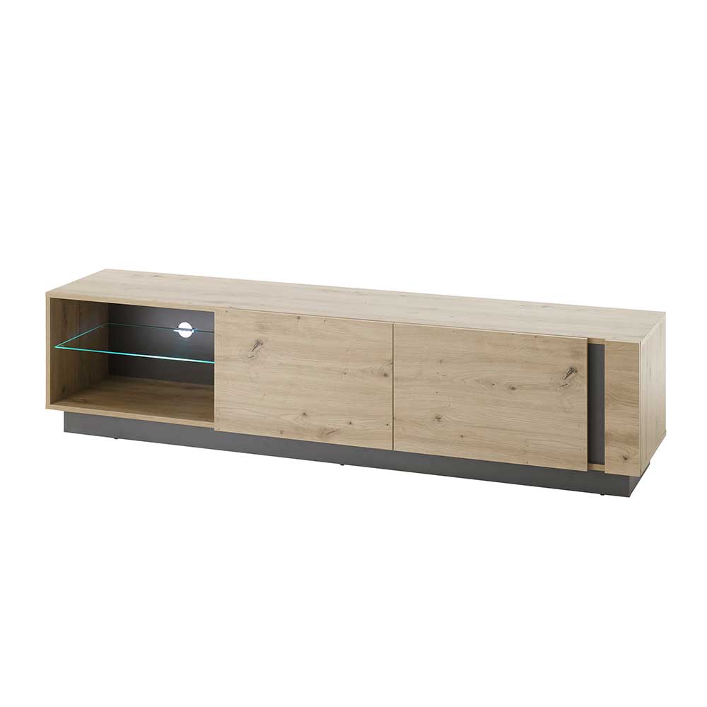 TV Lowboard mit Sockelgestell - 188 cm breit - Lairian