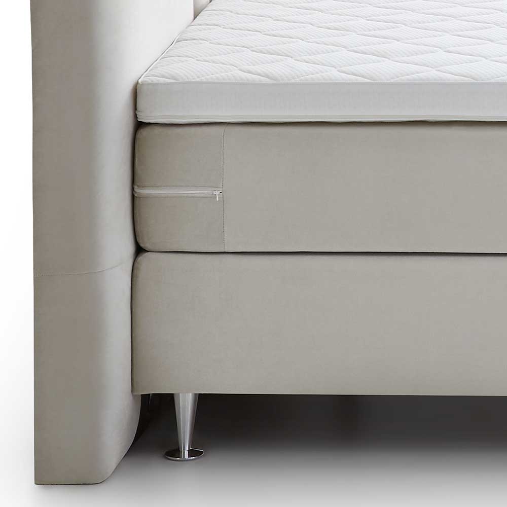 Komplett Boxspringbett in Creme - Skowera