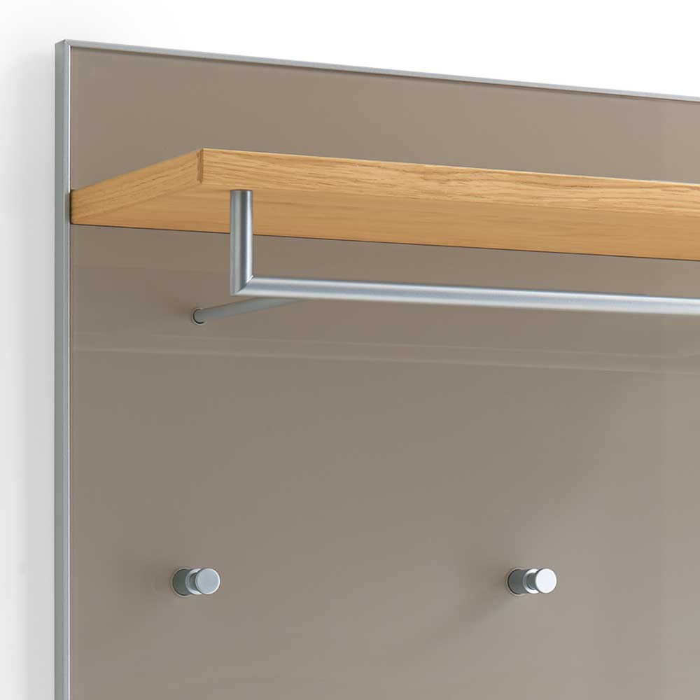 Wandpaneel Garderobe Diecca in Taupe