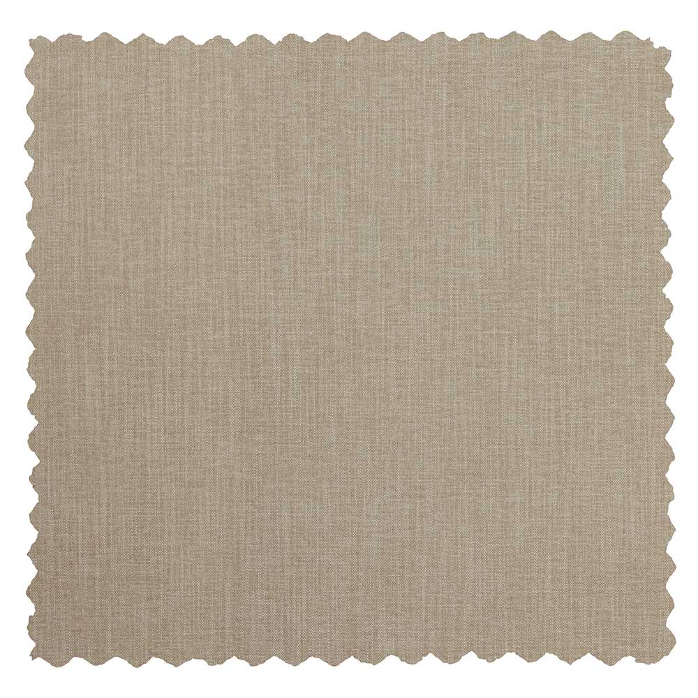 Polsterhocker in Beige Webstoff - 98x44x90 cm - Barocara