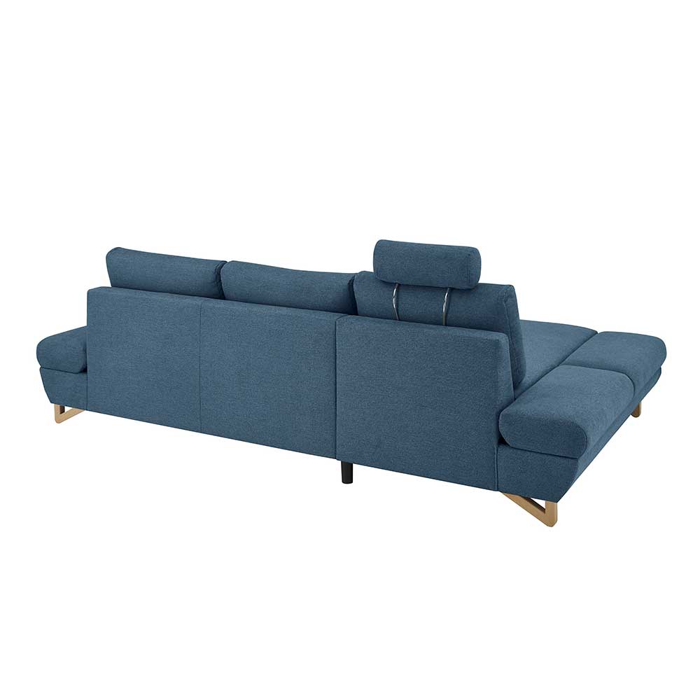 Wohnzimmer Ecksofa in Blau - Baonga