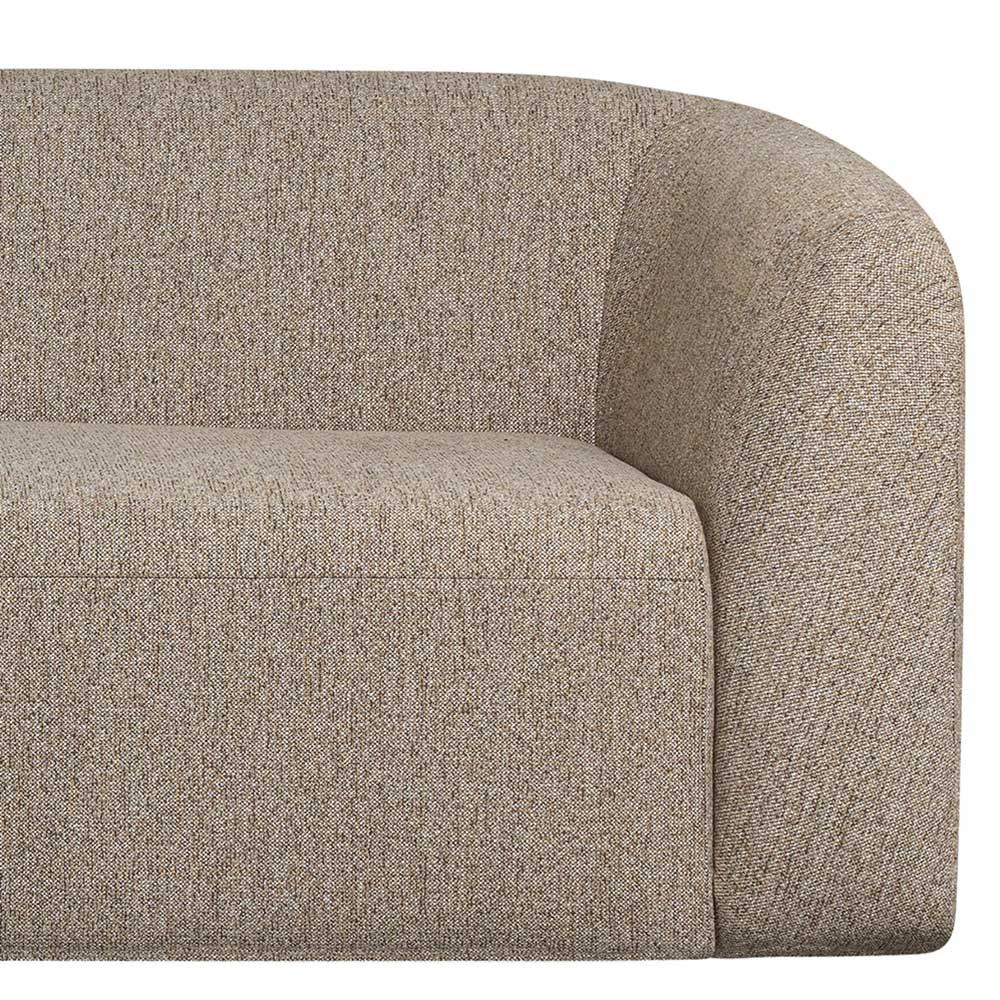 Chenille Sofaecke in Beige - Jaturna