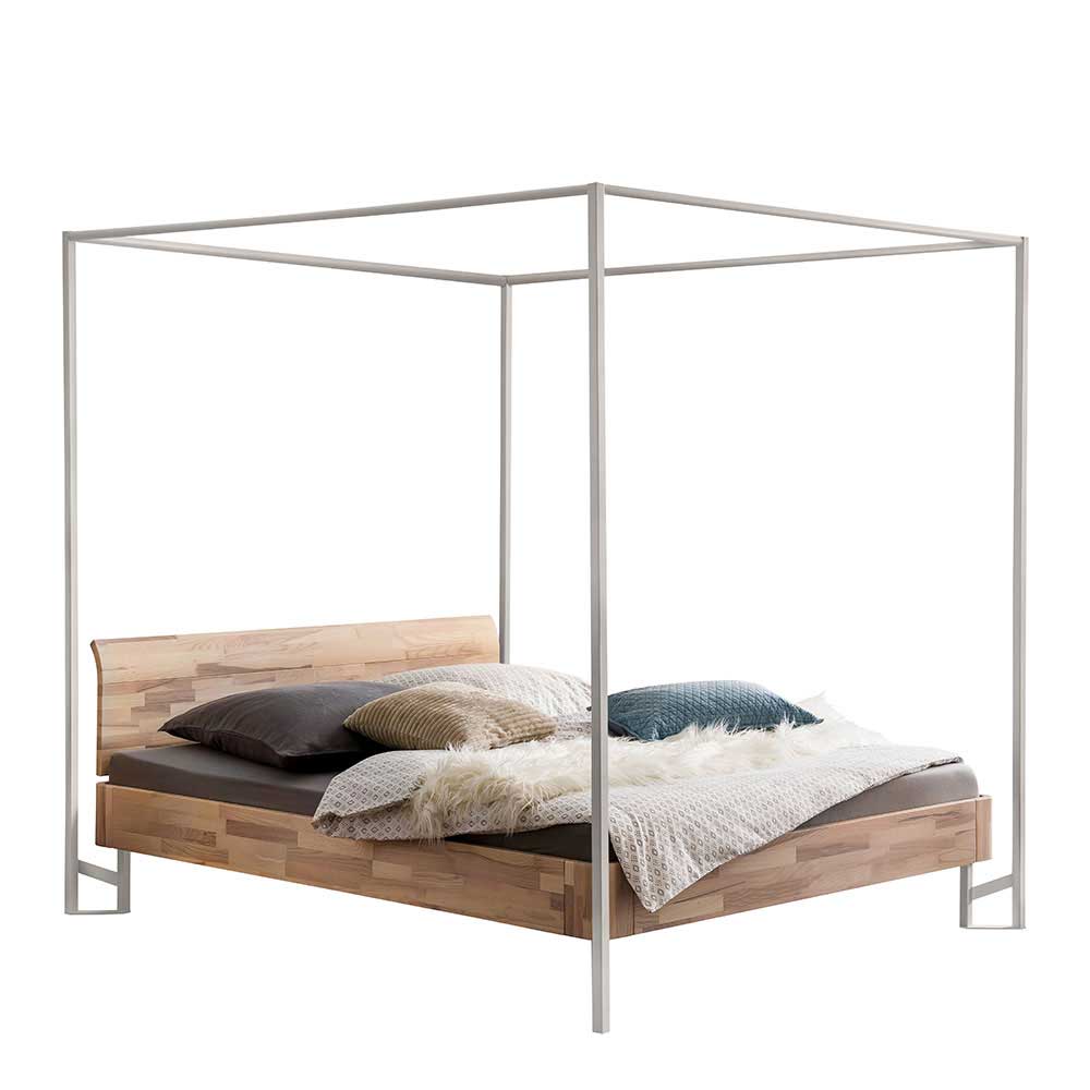 Kernesche Himmelbett mit Metall Weiß - Bahos