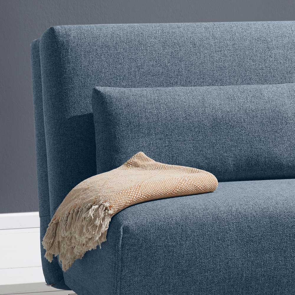 Schlafsofa in Blau mit Eiche - Sojette