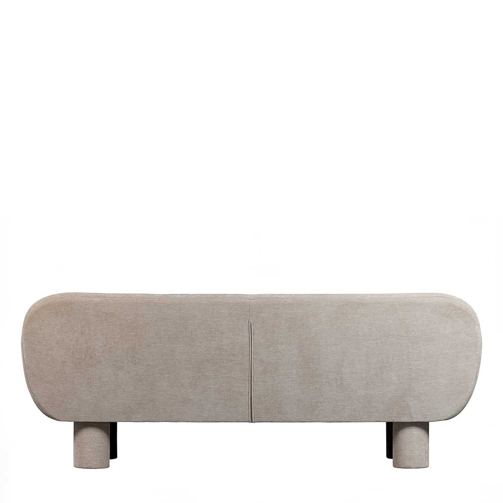 Designer Sofa in Beige Chenille - Spiaggi