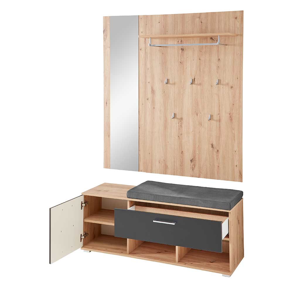 Garderobe & Flurbank modern - Zelio (zweiteilig)