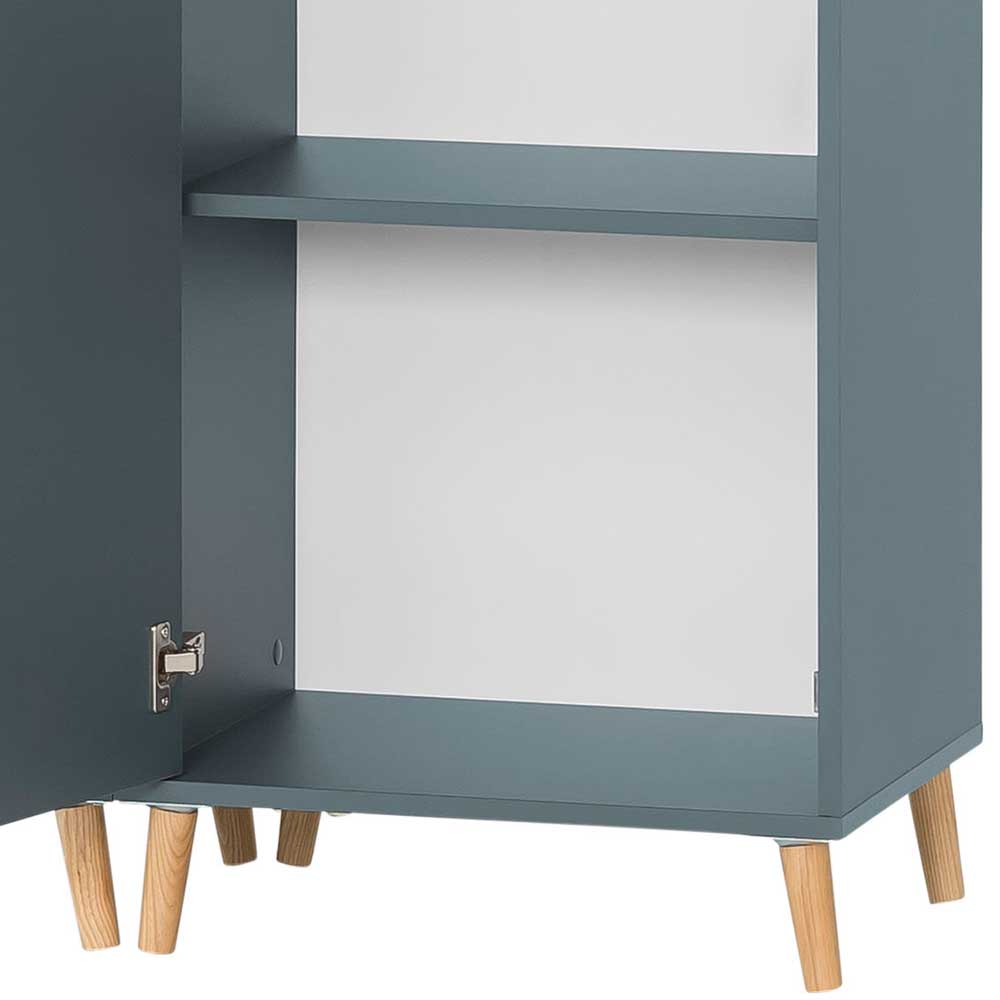 Eleganter Office Schrank in Petrol Blau - Baiamare