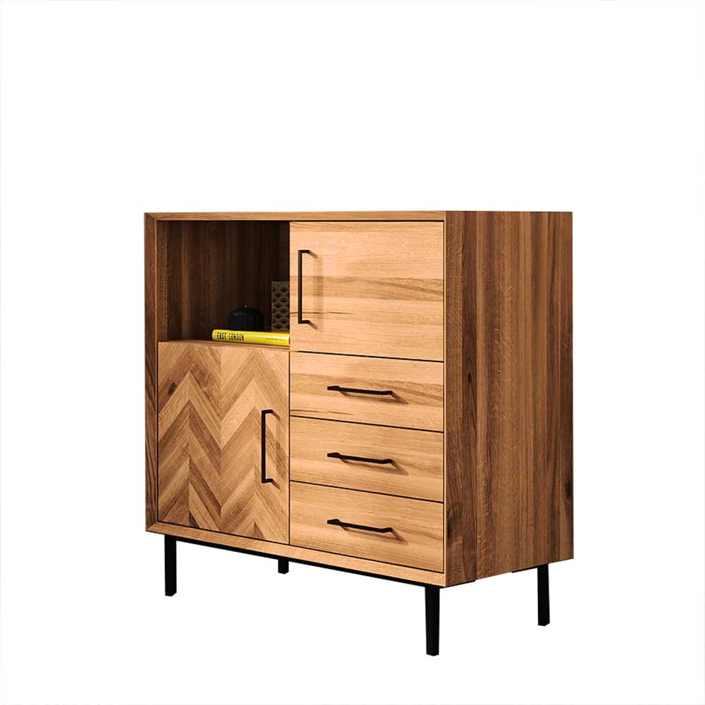 97x95x45 Schrank mit Fach & Schubladen & Türen - Kerfa