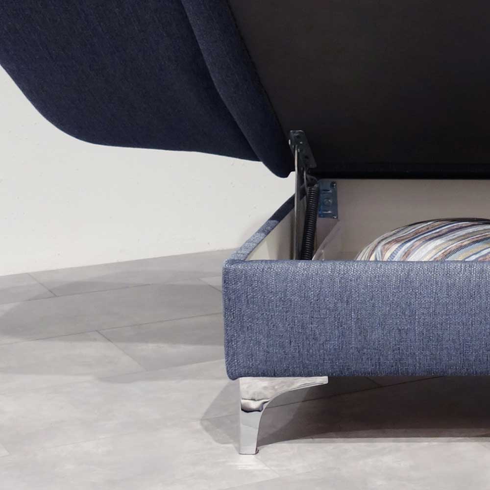 182x79x86 Federkern Schlafsofa in Blau - Curtici