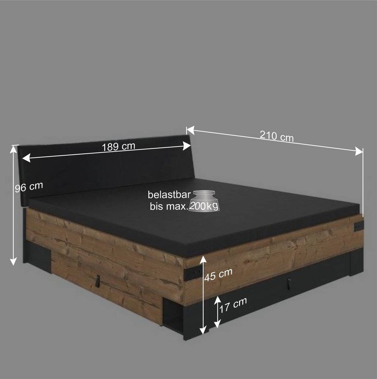 Schlafzimmer Komplett Möbelset - Ardila (vierteilig)