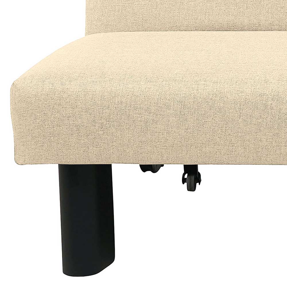 Schlafcouch in Beige und Schwarz - Setubal