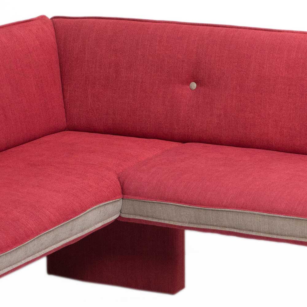 Esszimmer Eckbank in Rot mit Beige - Laudion