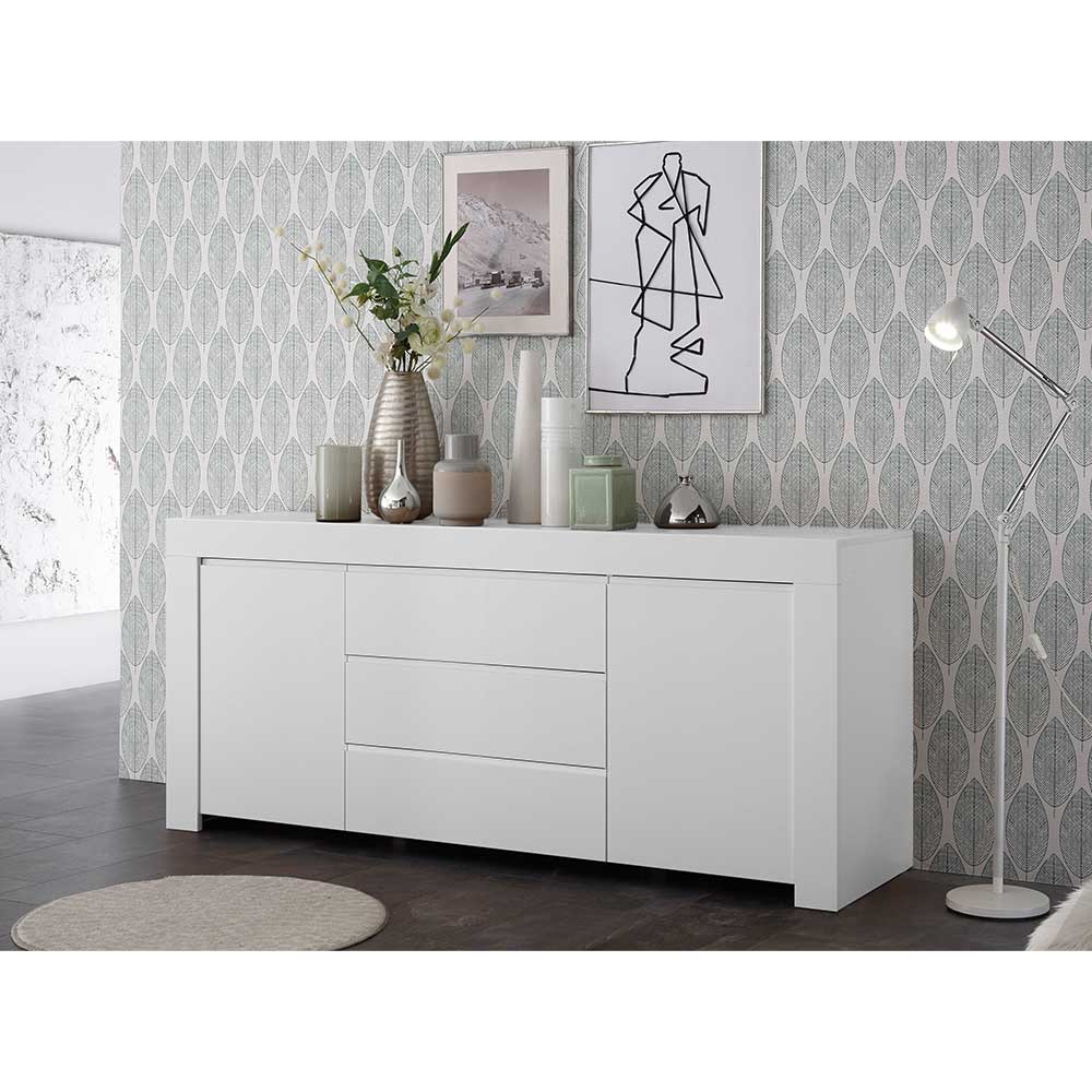 Weiß lackiertes Sideboard mit 184 cm Breite - Mikes I