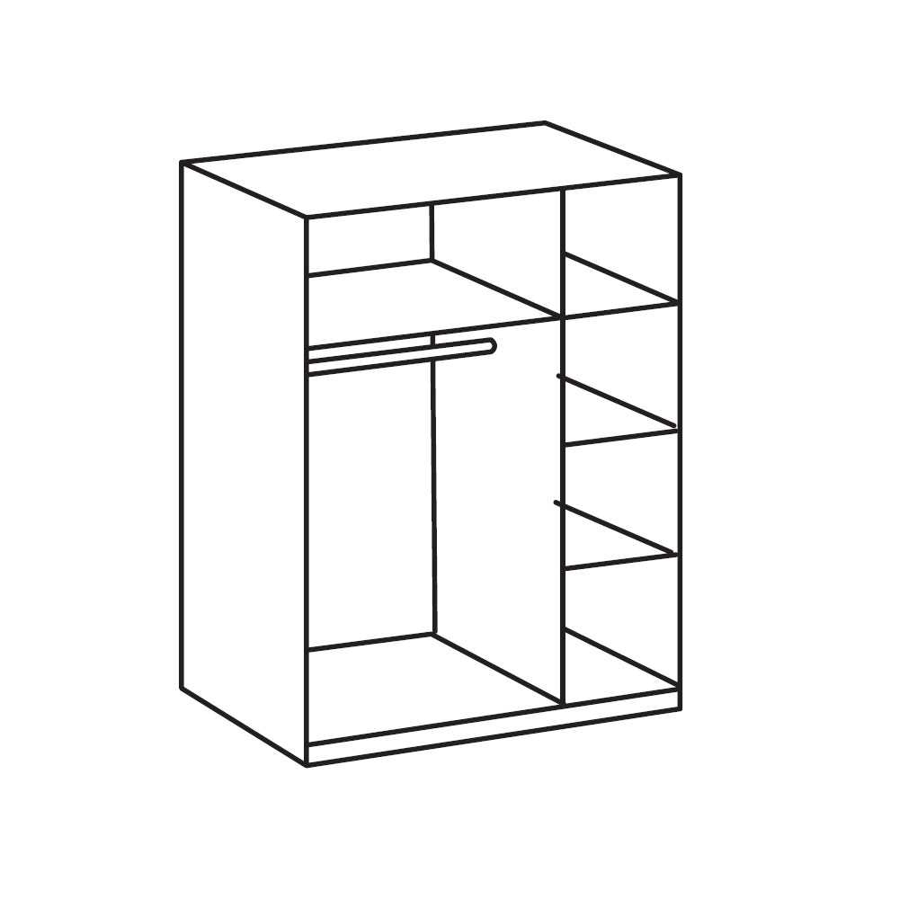 Kleiderschrank Rommino mit Spiegel