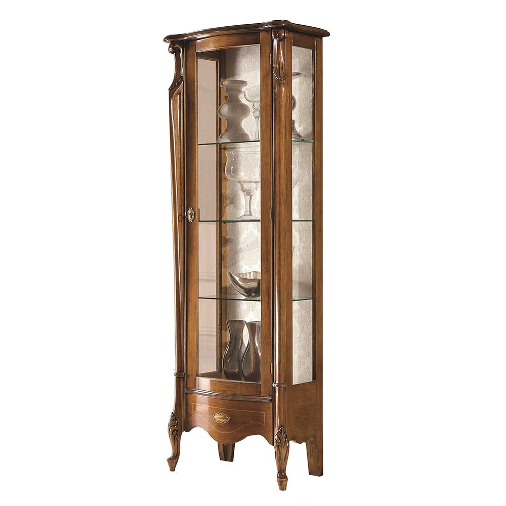 61x183x39 Klassische Vitrine im Italienischen Stil - Carlenna