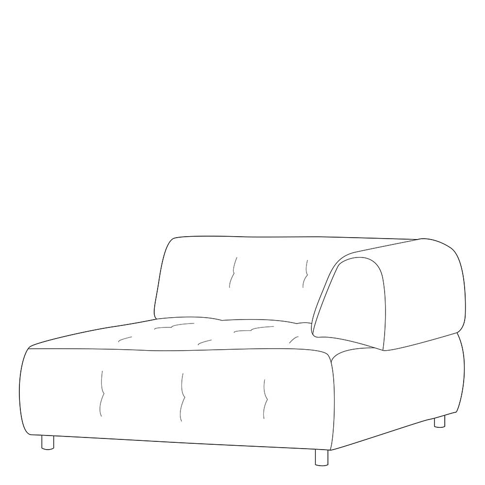 Modulsofa Eckelement rechts modern - Brasso