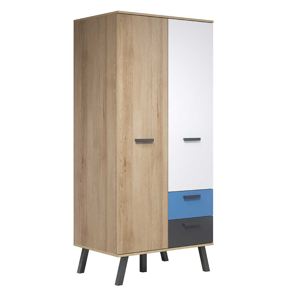 Kinder Kleiderschrank 87x190x61 cm - Domago