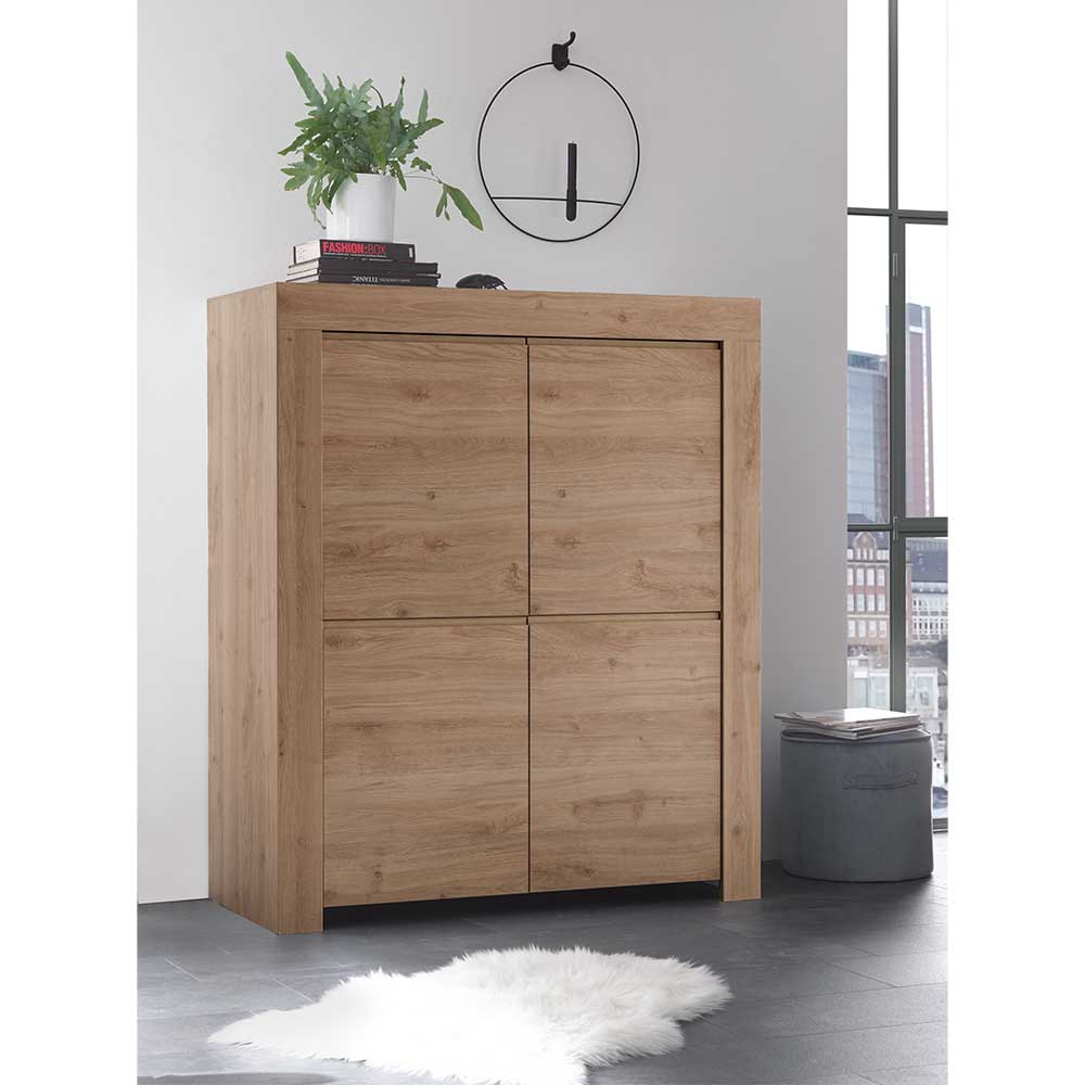 110x140x42 cm Highboard 4-türig - Karika