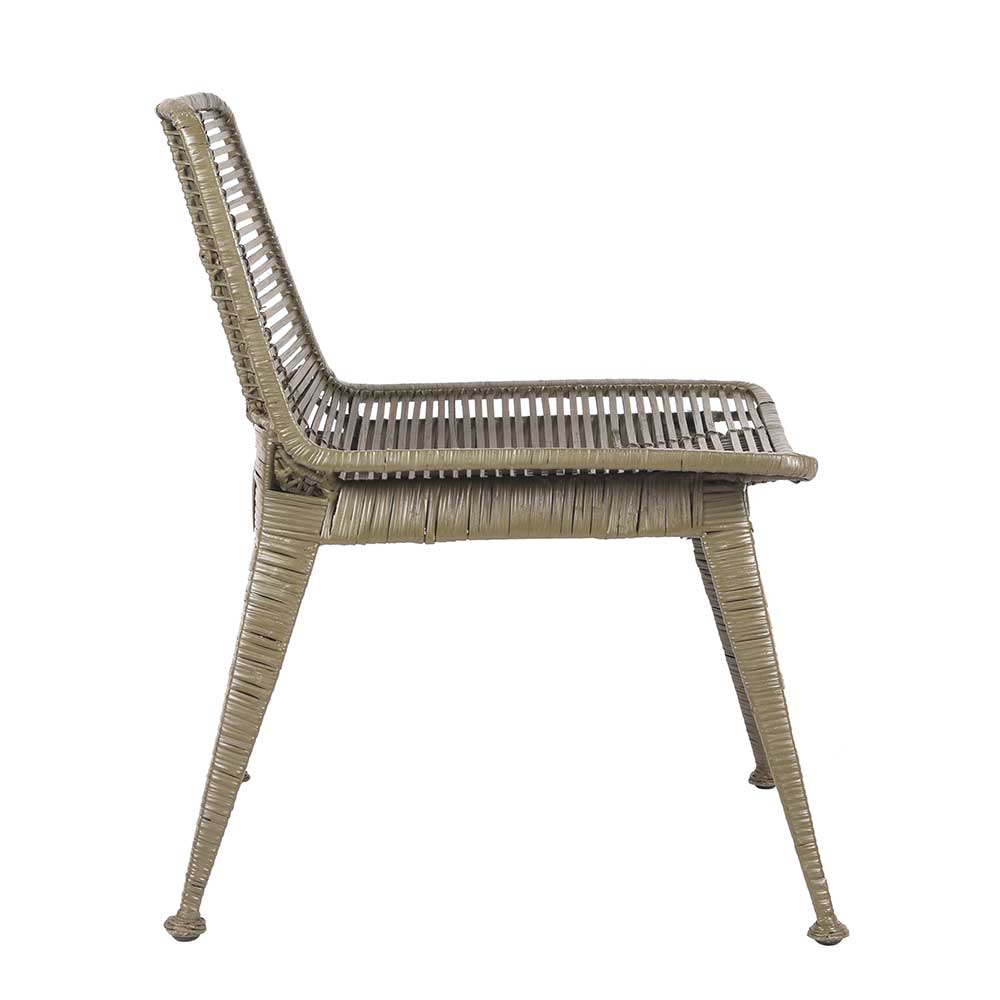 Design Rattanstuhl Sessel in Khaki - Florida