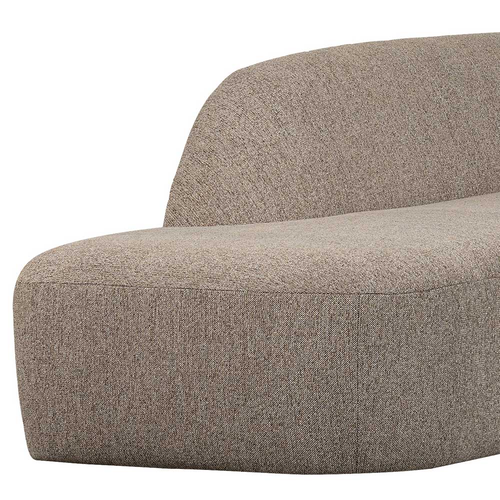 Chenille Sofaecke in Beige - Jaturna