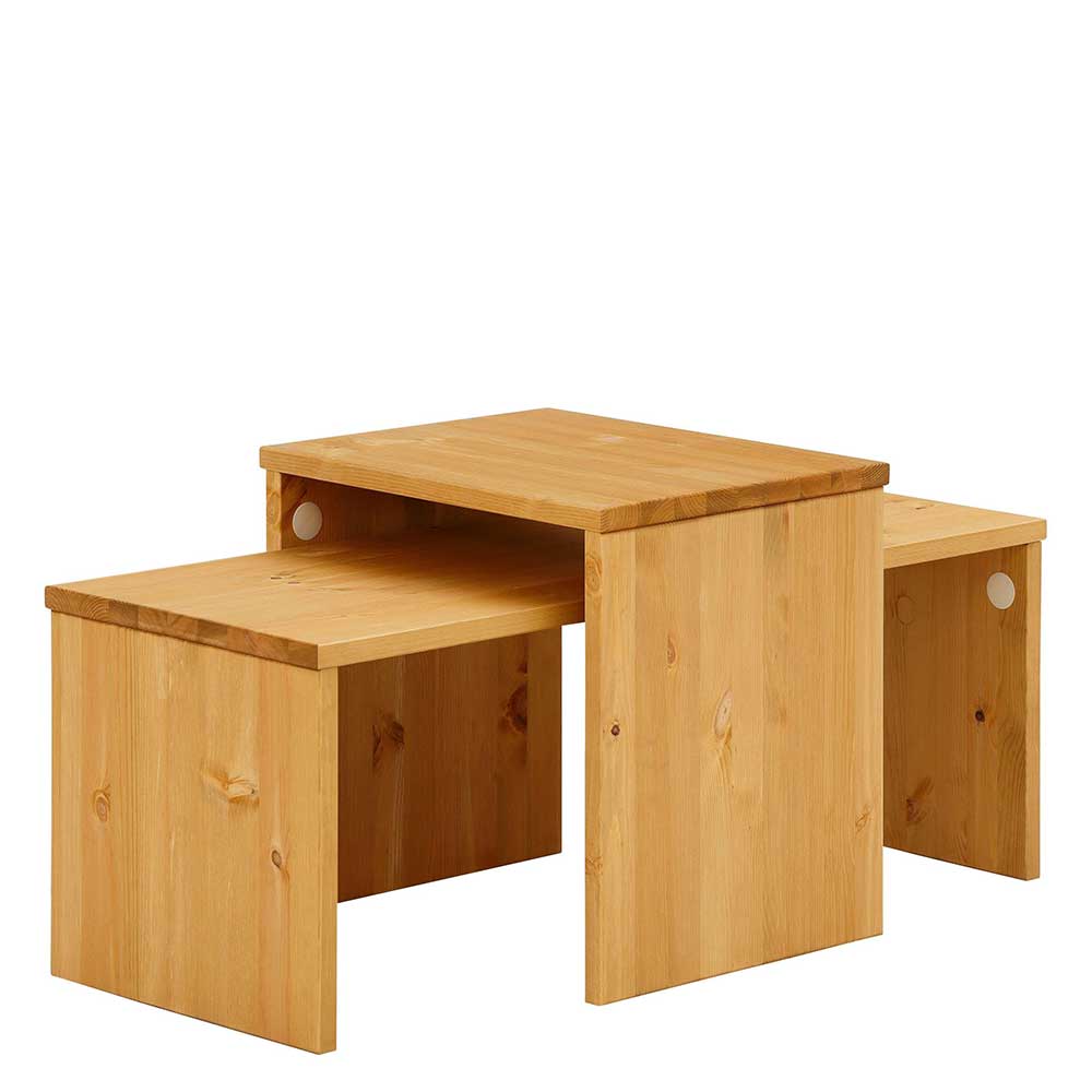 Set Wohnzimmertische aus Holz - Eckomy (zweiteilig)