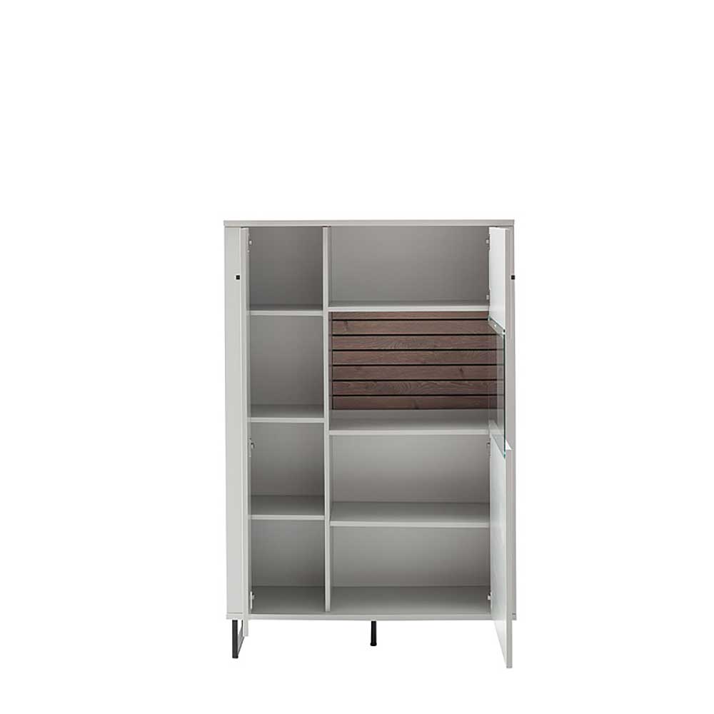 Modernes Highboard mit Glaseinsatz - Varzino