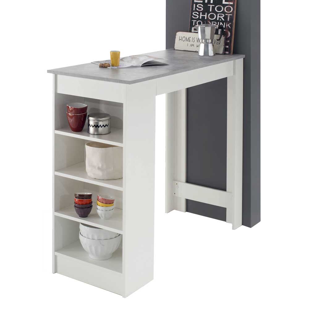 Bartisch mit Regal 115x103x50 cm - Xeli