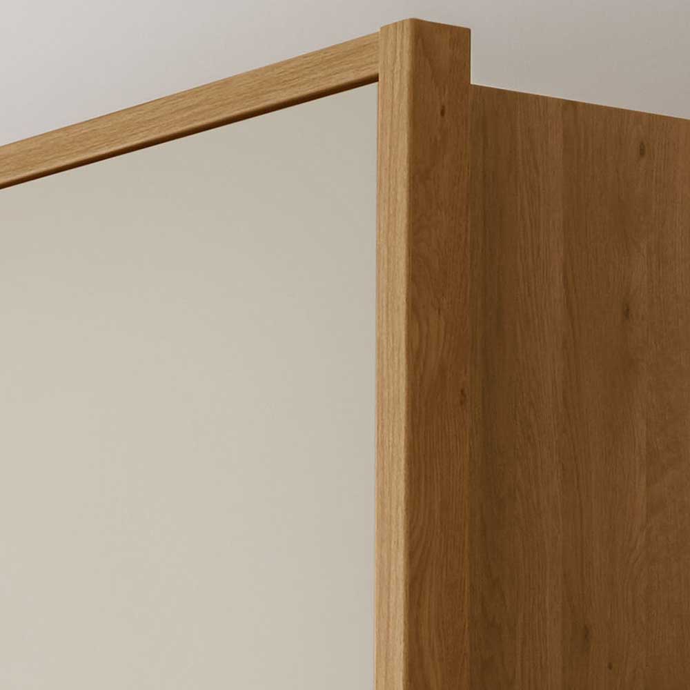 Drehtürenschrank mit Glasfront in Beige - Emdsiva