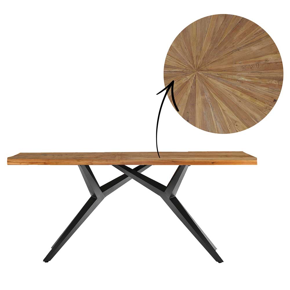 Designtisch aus Teak Altholz - Marosso