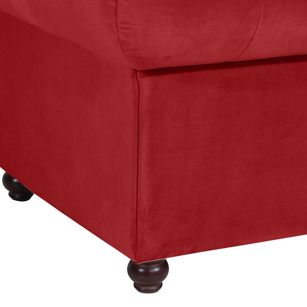 Chesterfield Sessel in Ziegel Rot - Telik