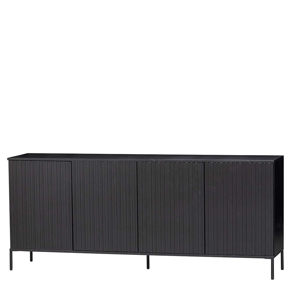 Schwarzes Sideboard mit zwei Meter Breite - Gelvins