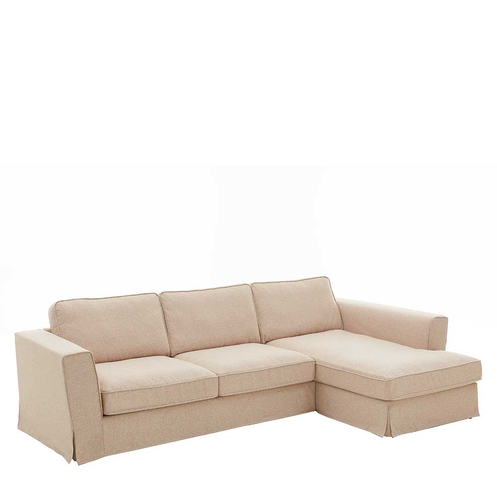 Sofaecke in Creme Stoffbezug - Sumatria