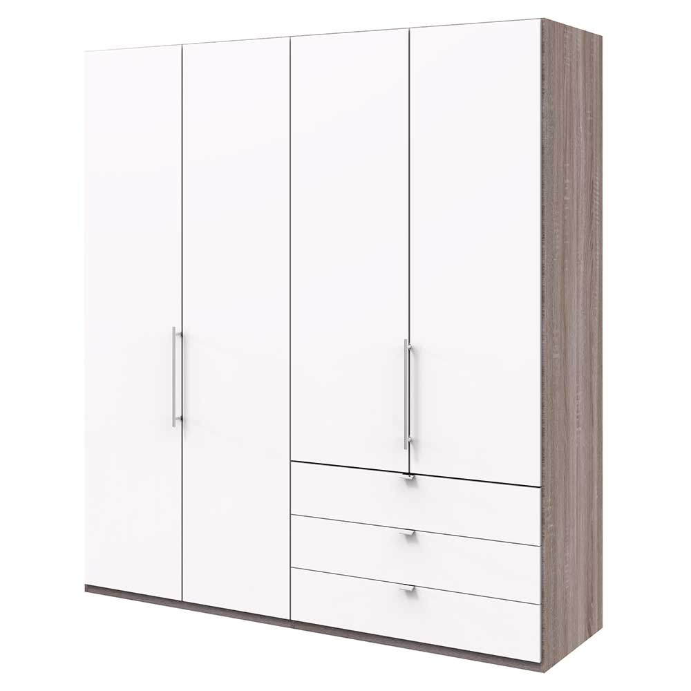 Schlafzimmerschrank 2m mit 3 Schubladen - Tivierto