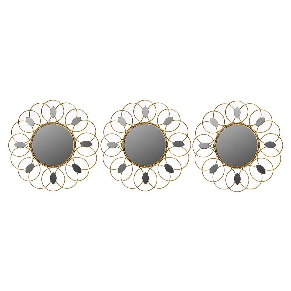 Spiegel im Blumen Design - Zuriana (3er Set)