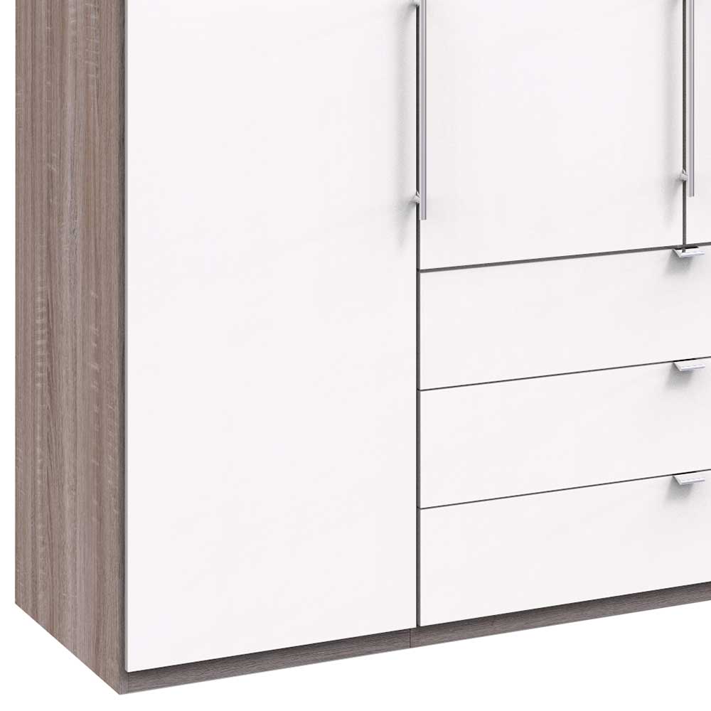 Schlafzimmerkleiderschrank foliert in Weiß - Tivierto I