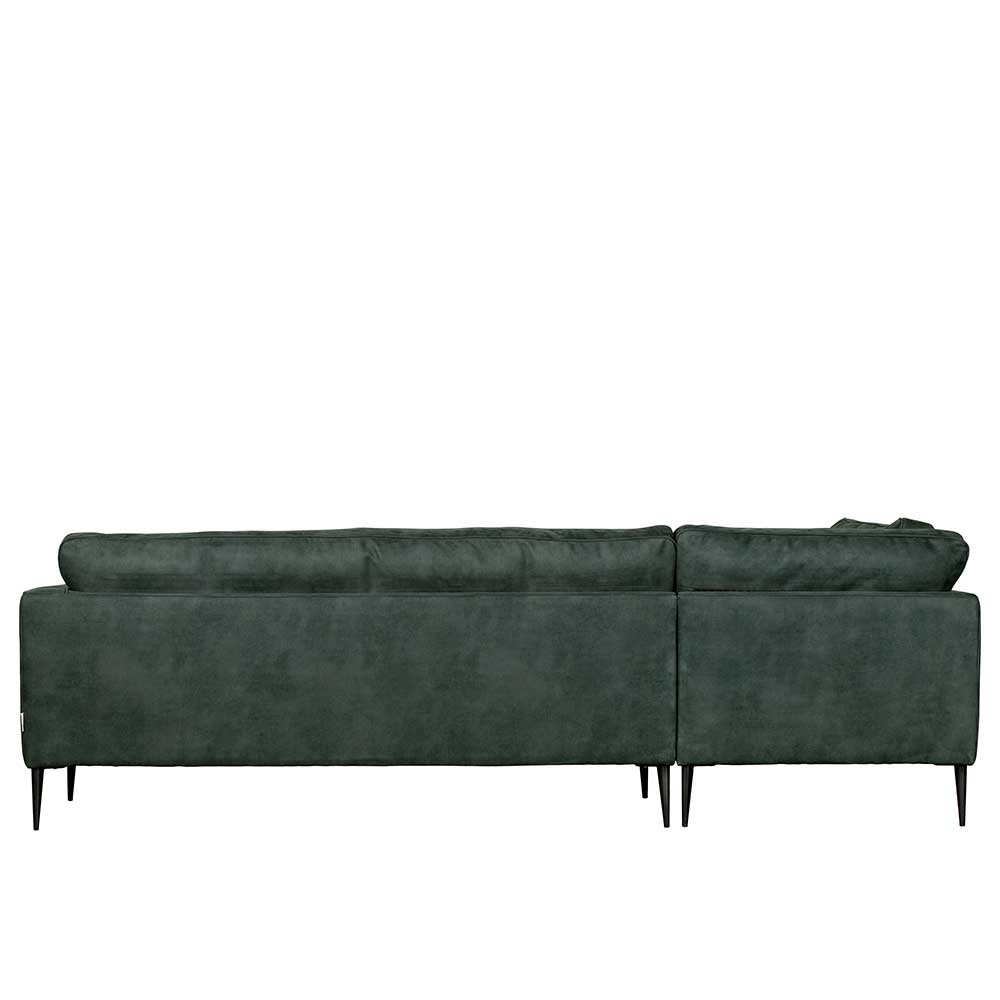 Microfaser L-Form Sofa in Petrol - Bicova