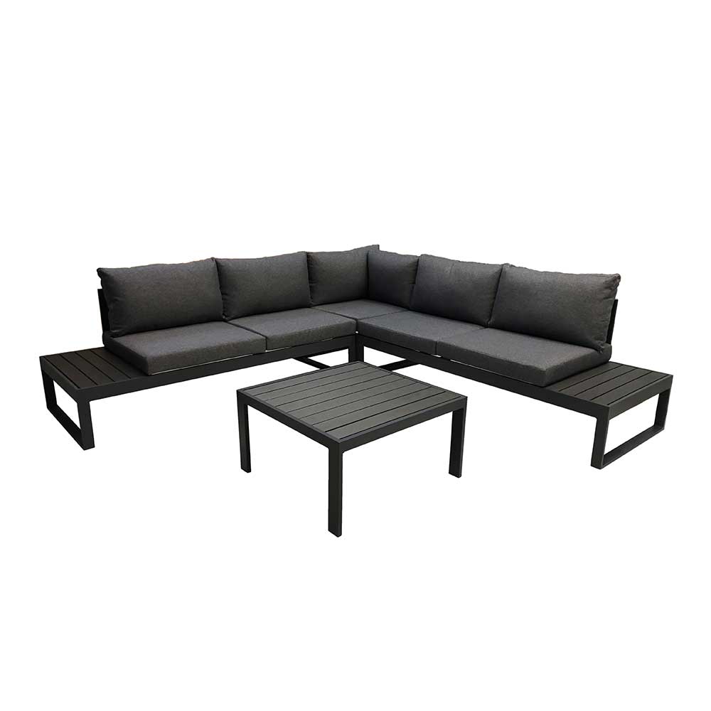 250x68x250 Garten Ecksofa & Tisch - Cacan (zweiteilig)