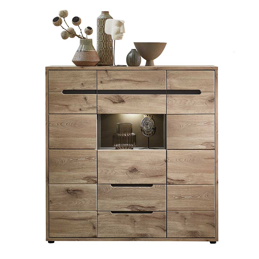 Highboard mit 3 Türen & 2 Schubladen - Zelio