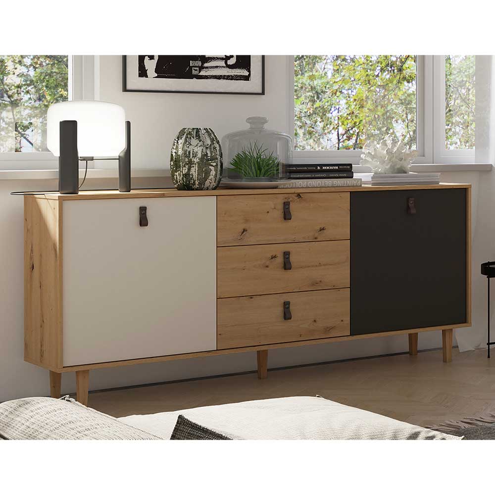 Scandi Sideboard mit drei Schubladen - Grascon