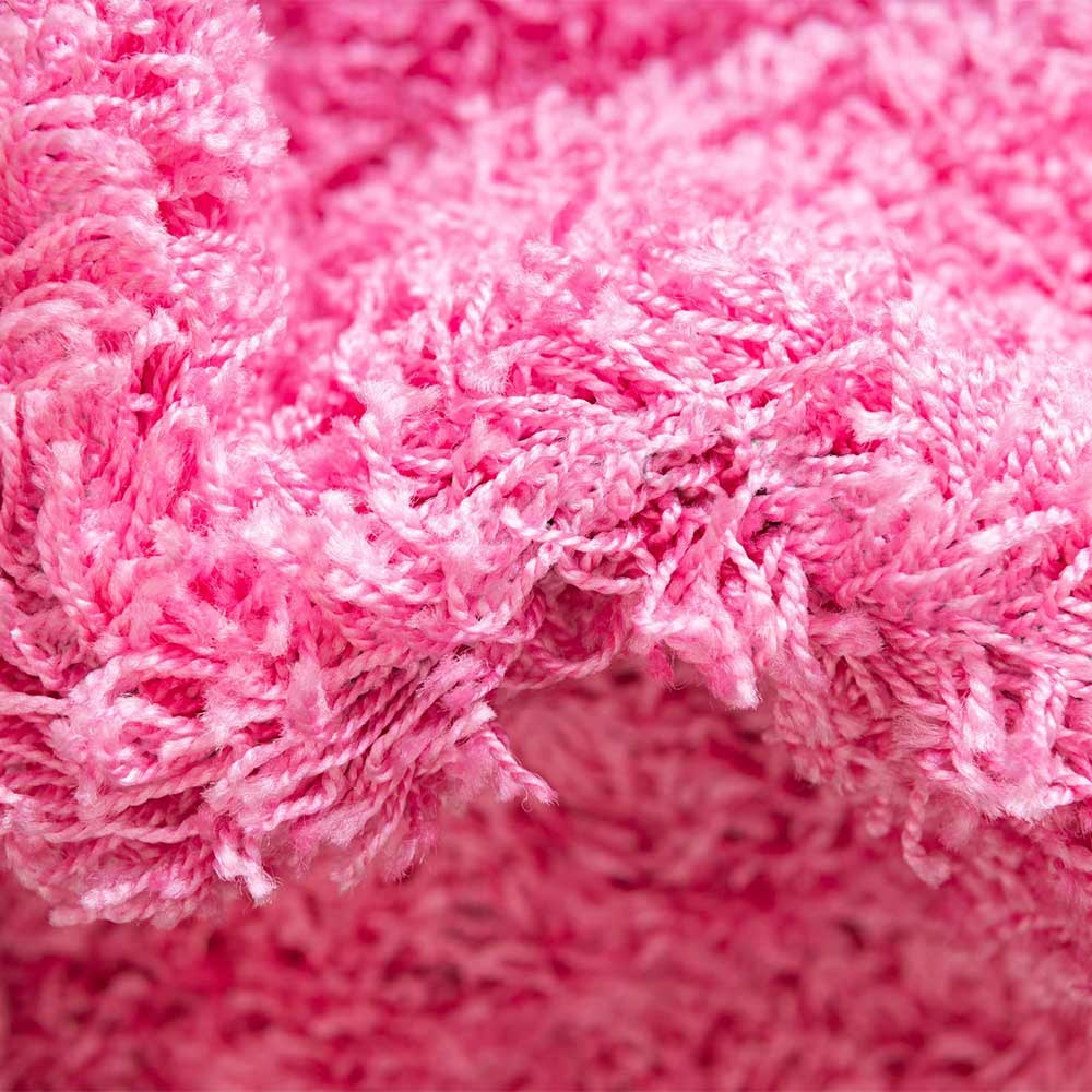 Hochflor Läufer oder Teppich in Pink - Siela