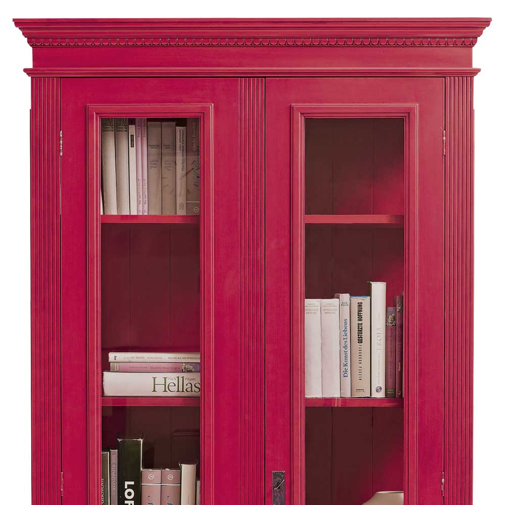 Vitrinenschrank Veproma in Pink