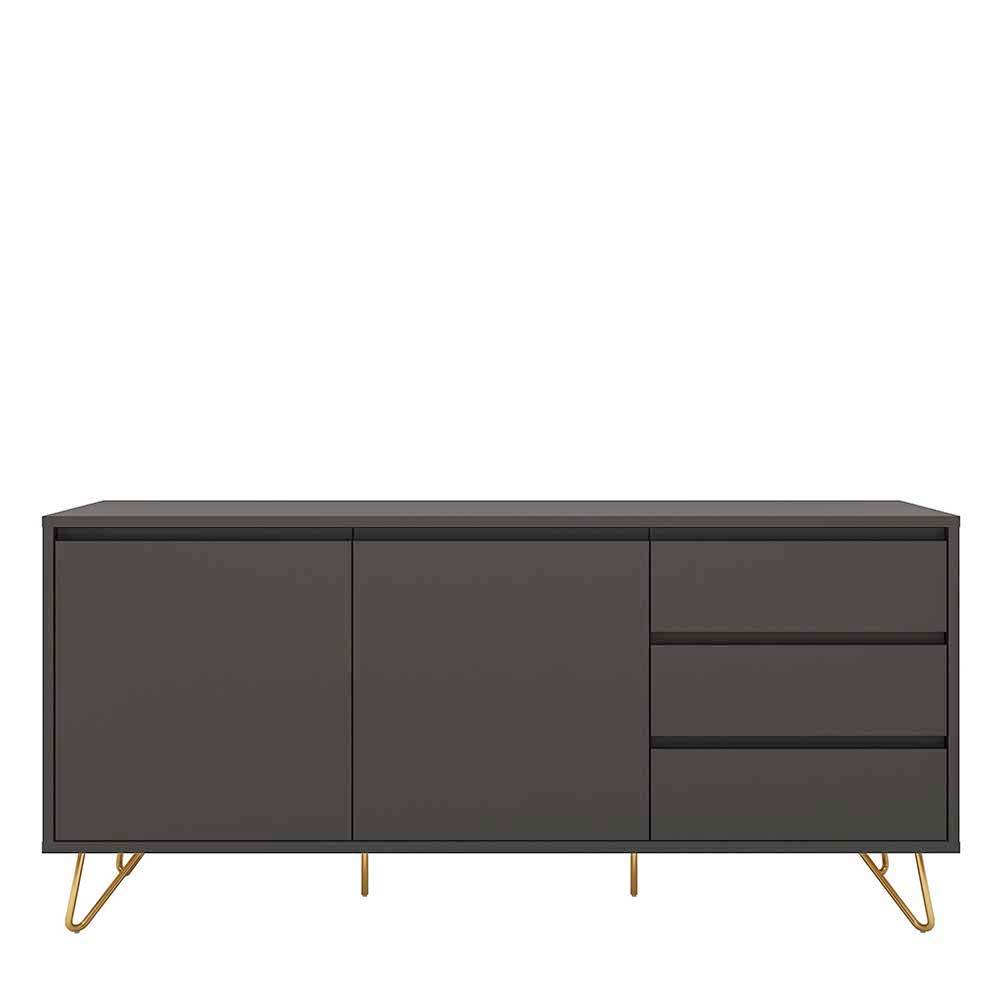 Sideboard in Grau & Gold - Tajibo