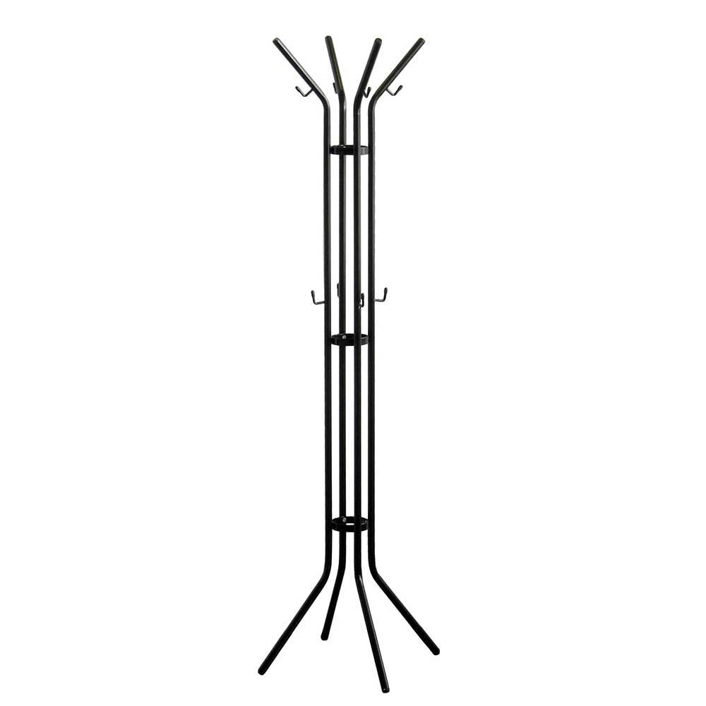 Schwarze Standgarderobe aus Stahl - Rubertus