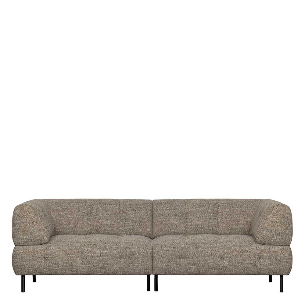 Dreisitzer Sofa in Hellbraun meliert - Traudarian