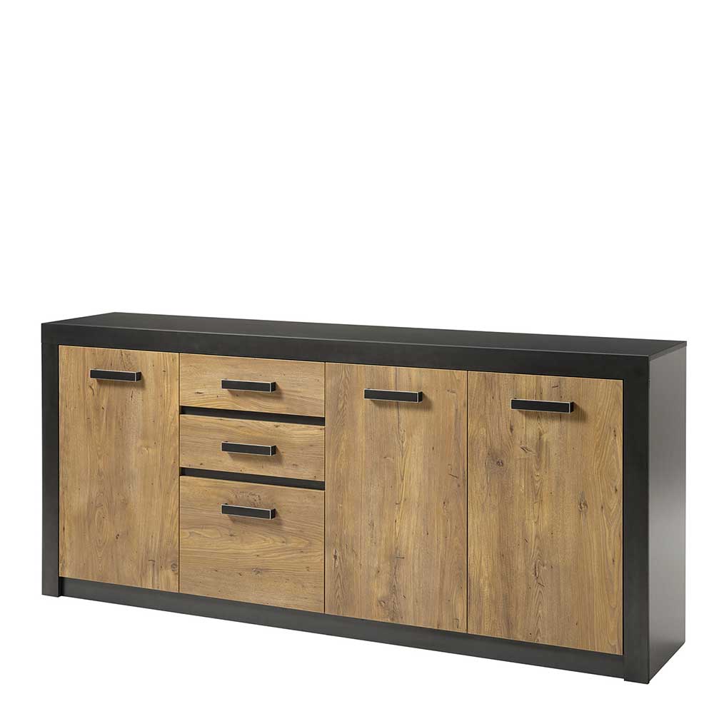 198cm langes Sideboard in Kastanie Holz-Optik - Ebrican