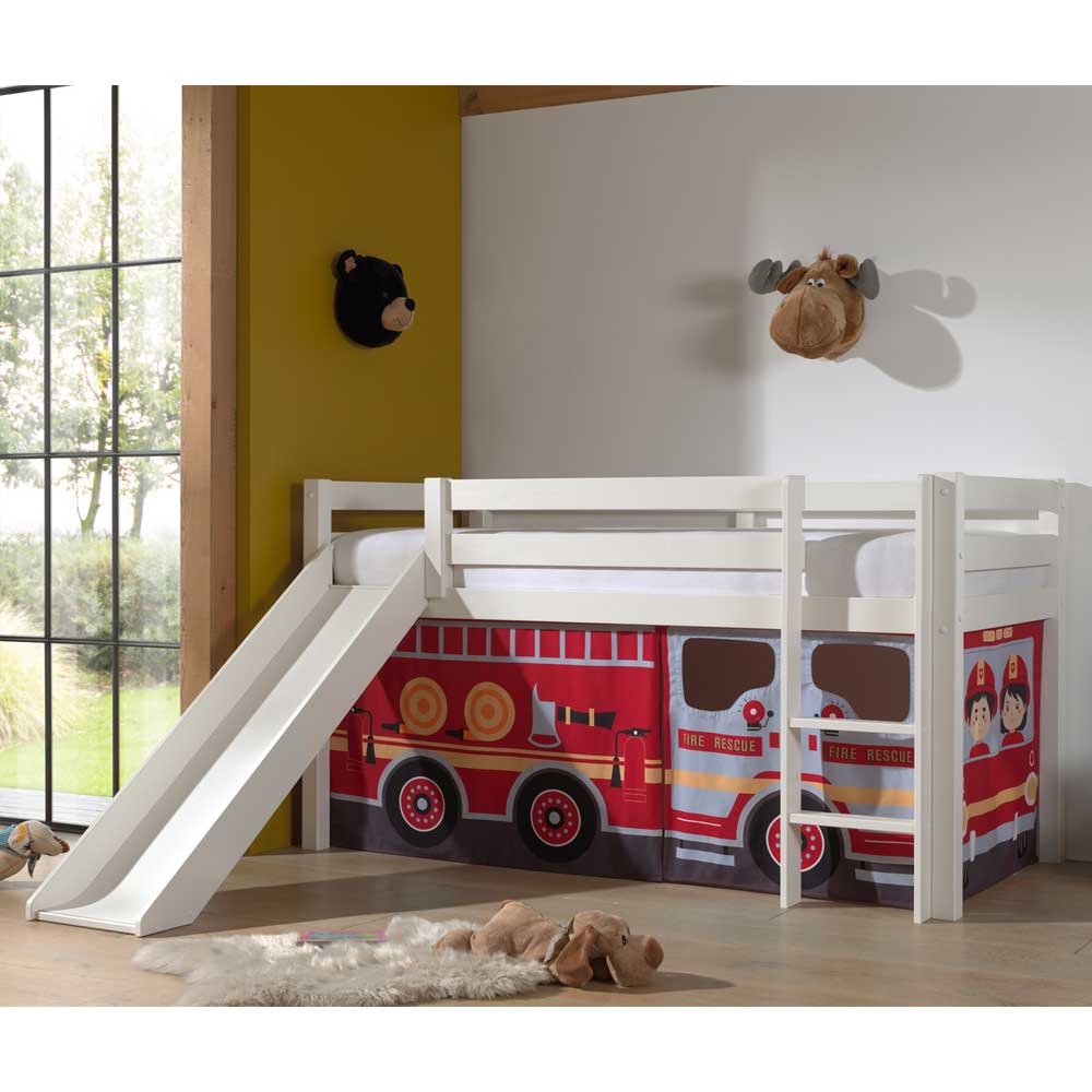 Kinder Spielbett Hochbett Feuerwehr - Tyago