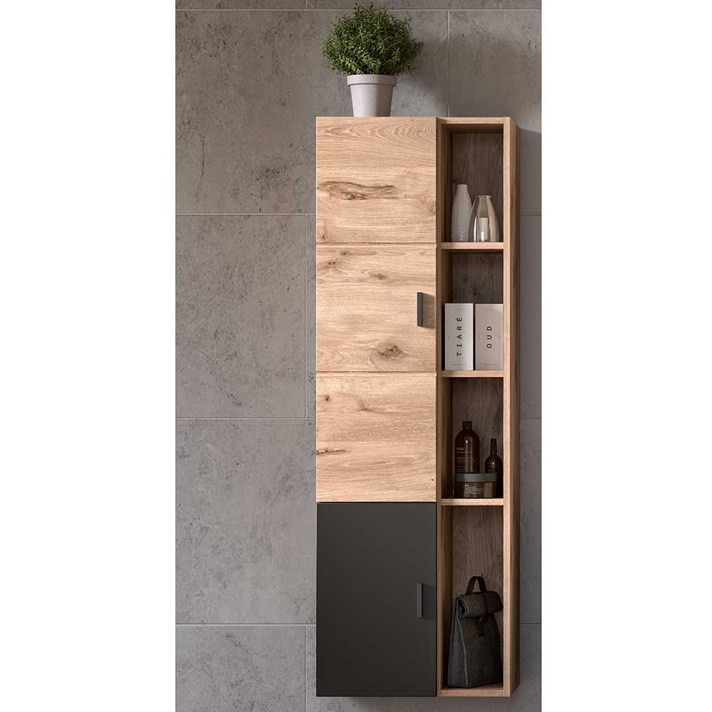 48x144x35 cm Hängender Bad Midischrank modern - Steikun