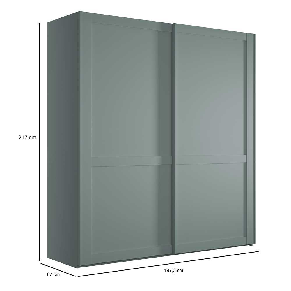 2-türiger Kleiderschrank mit Schwebetüren - modern - Rajavo